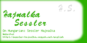 hajnalka sessler business card